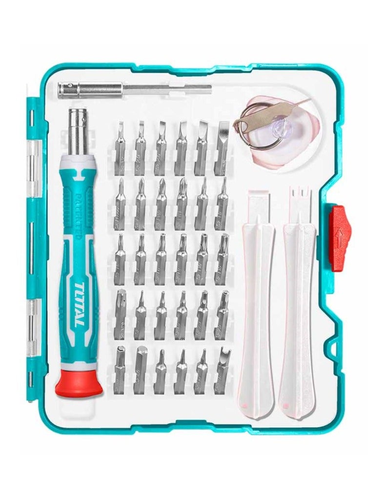 TOTAL BITS SCREWDRIVER SET 37 PCS