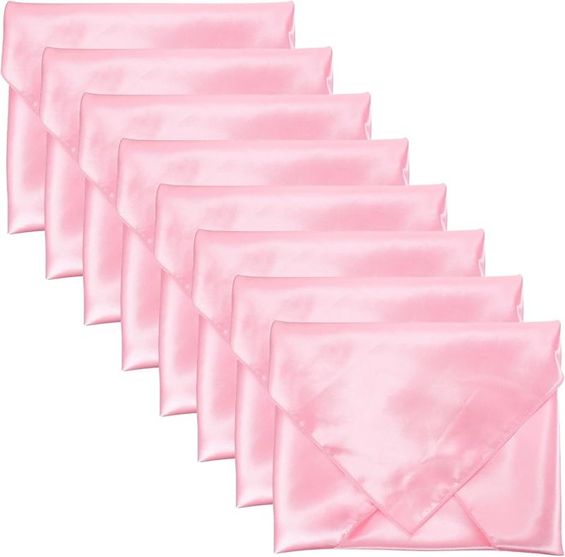 Satin Dinner Napkins Set of 8 Soft Washable Reusable for Wedding Party Hotel - Image 2