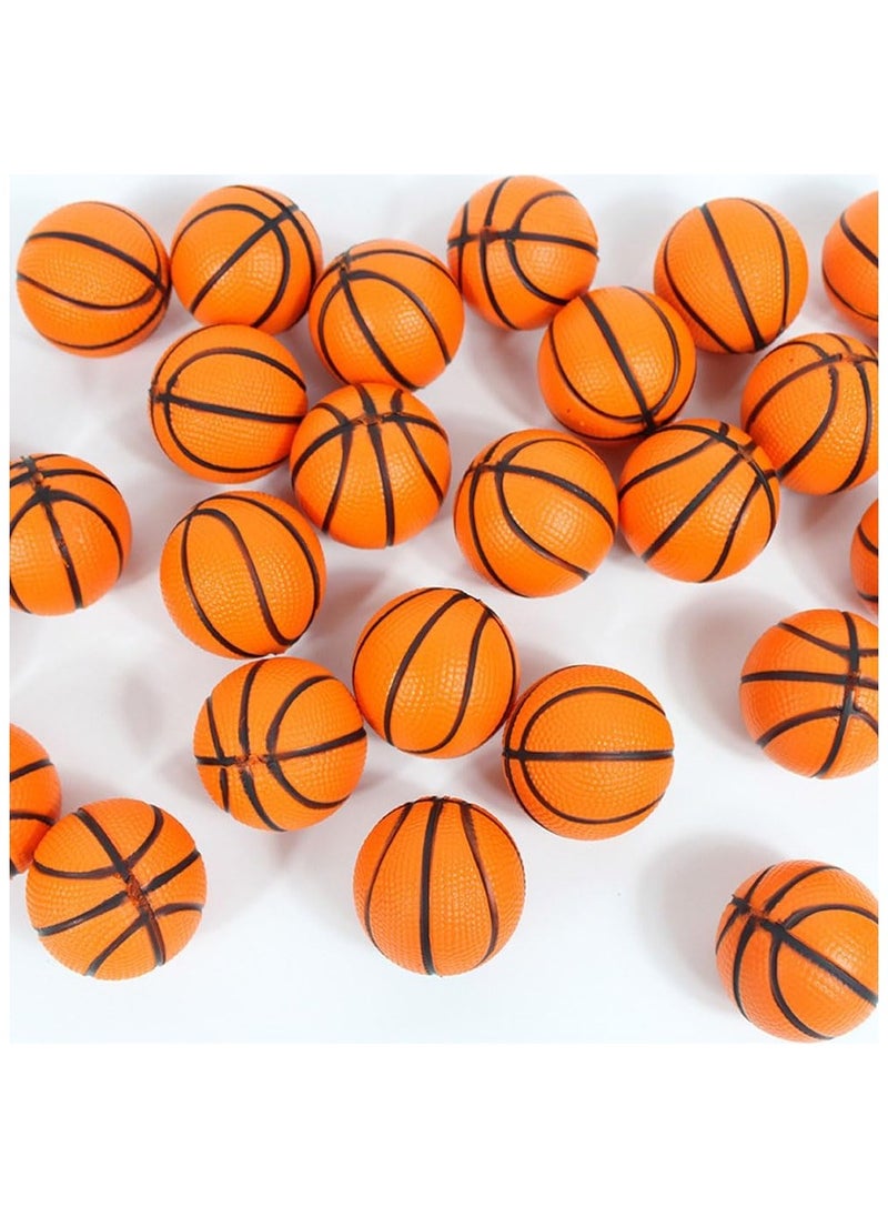 NQOOH - 12 Piece Mini Basketball Stress Ball Set Hand Squeeze Toy for Stress Relief Ideal Party Favour Birthday and Achievement Gift - Image 1
