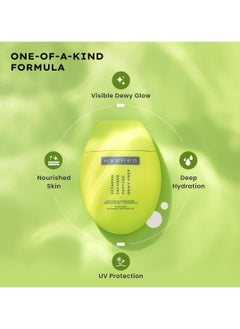 HYPHEN Vitamin-Infused Peptide Dewy Prep 8% Multivitamins & Peptides Serum | Instant Dewy Glow & Hydration, UV Protection & Strengthens Skin Barrier | Lightweight, Non Greasy, Fragrance Free - 50ml  - Image 2