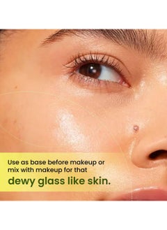 HYPHEN Vitamin-Infused Peptide Dewy Prep 8% Multivitamins & Peptides Serum | Instant Dewy Glow & Hydration, UV Protection & Strengthens Skin Barrier | Lightweight, Non Greasy, Fragrance Free - 50ml  - Image 3