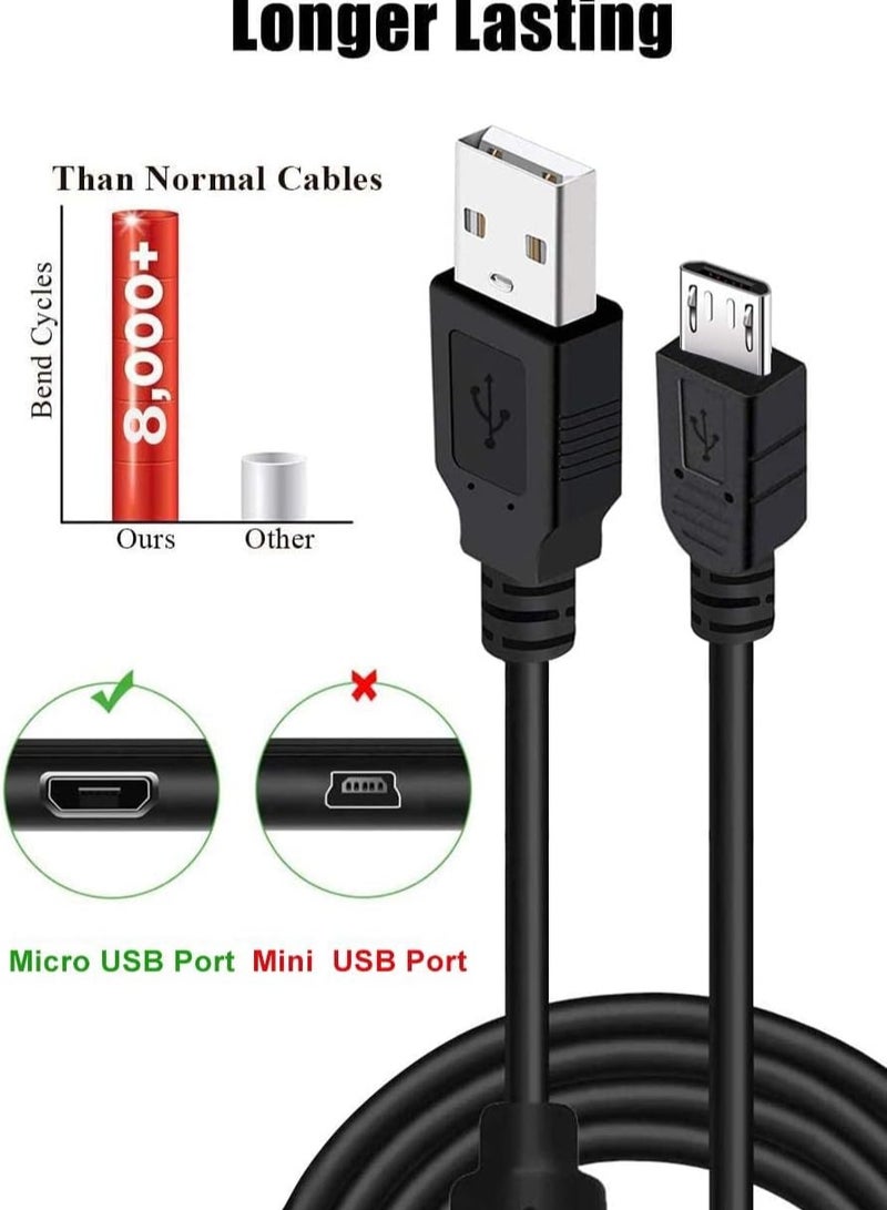 كابل شحن لذراع تحكم بلاي ستيشن 4  1.5 متر USB عالي السرعة الى مايكرو لاجهزة دوال شوك سليم برو اكس بوكس ون اس  - Image 4