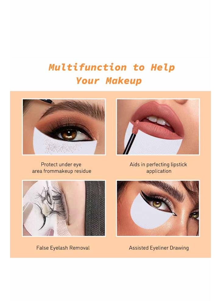 200Pcs Eyeshadow Stickers Shields - Professional Makeup Tape for Eyeshadow, Eye Shadow Stickers Pads Stencils Lint Free under Eye Pads Eyeshadows Shield Patches Eyeliner Tape for Eyelash Extensions - Image 3