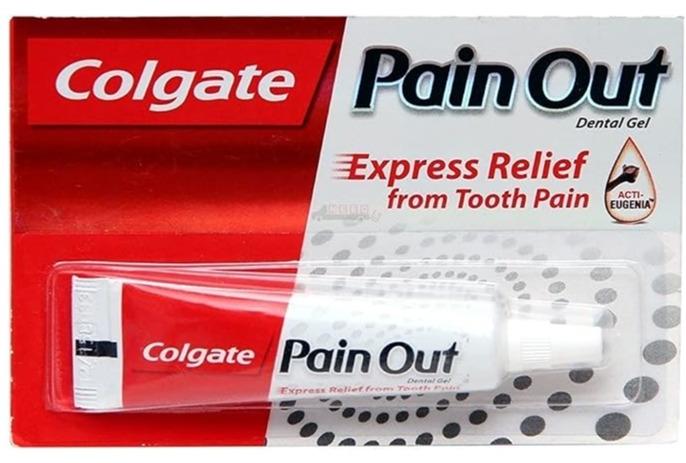 Colgate Pain Out Dental Gel - Express Relief from Tooth Pain - Ayurvedic Medicine with Clove Oil - Just 1 Drop - 10 g - Image 1