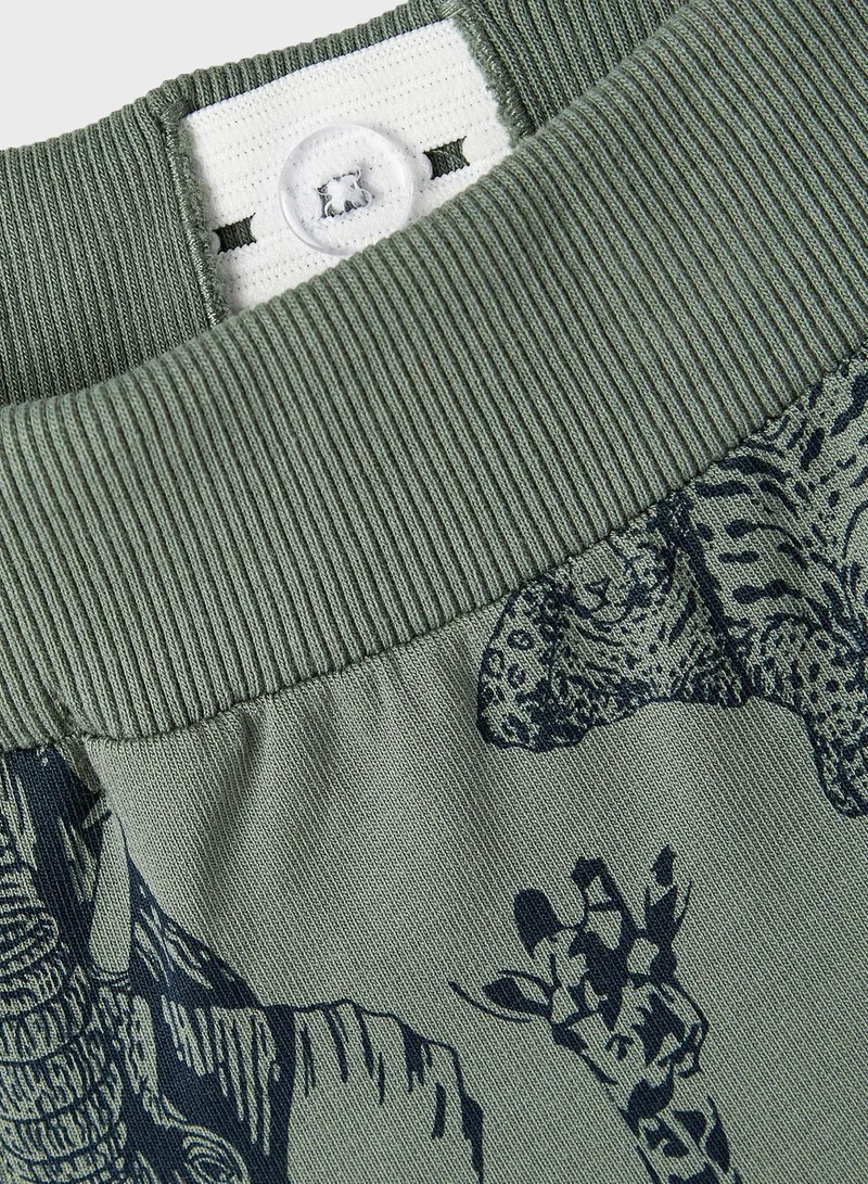 NAME IT Kids Animals Print Sweatpants