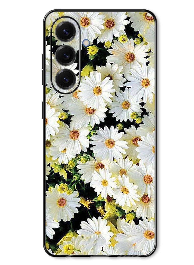 Theodor Case Compatible with Samsung Galaxy A17/ M17 6.7 Inch Protection Shockproof Bumper Cover White Flowers - Image 1