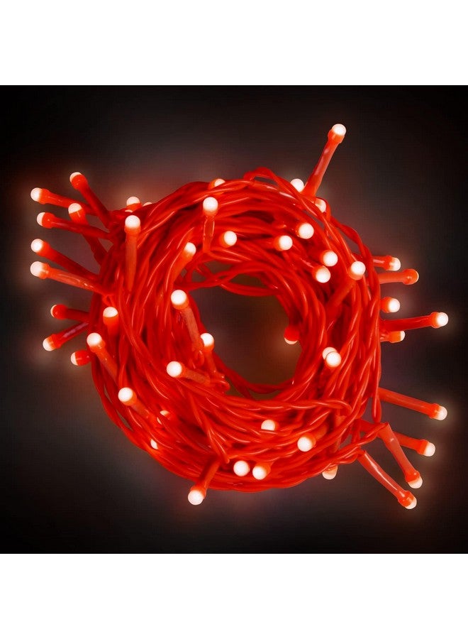 Philips أضواء خيطية LED من فيليبس بطول 12 متر و72 لمبة للتزيين | أضواء خيطية LED للاحتفالات مثل ديوالي، عيد الميلاد وتزيين المنزل | أحمر، عبوة من 2 - Image 2