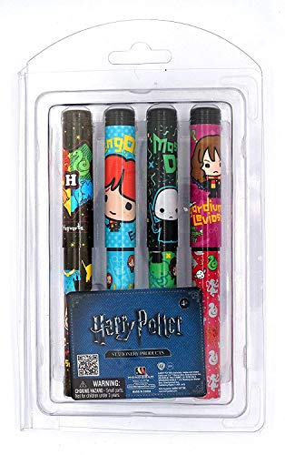 HARRY POTTER 4 Pack Ball Pen Set A, Multicolor, 1", includes 4 pens in a plastic clamshell packaging - Image 3