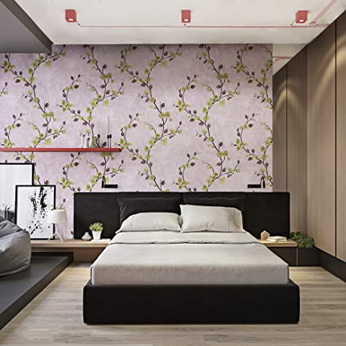 Elton Brezzy Spring Leaves Pink (45 x 500 cms) - Image 2