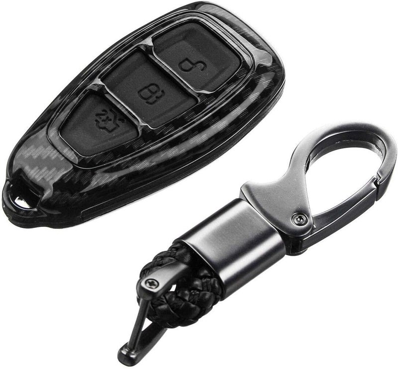 Carrfan Carbon Fiber Remote Key Fob Case Shell Cover for Ford Models - Image 4