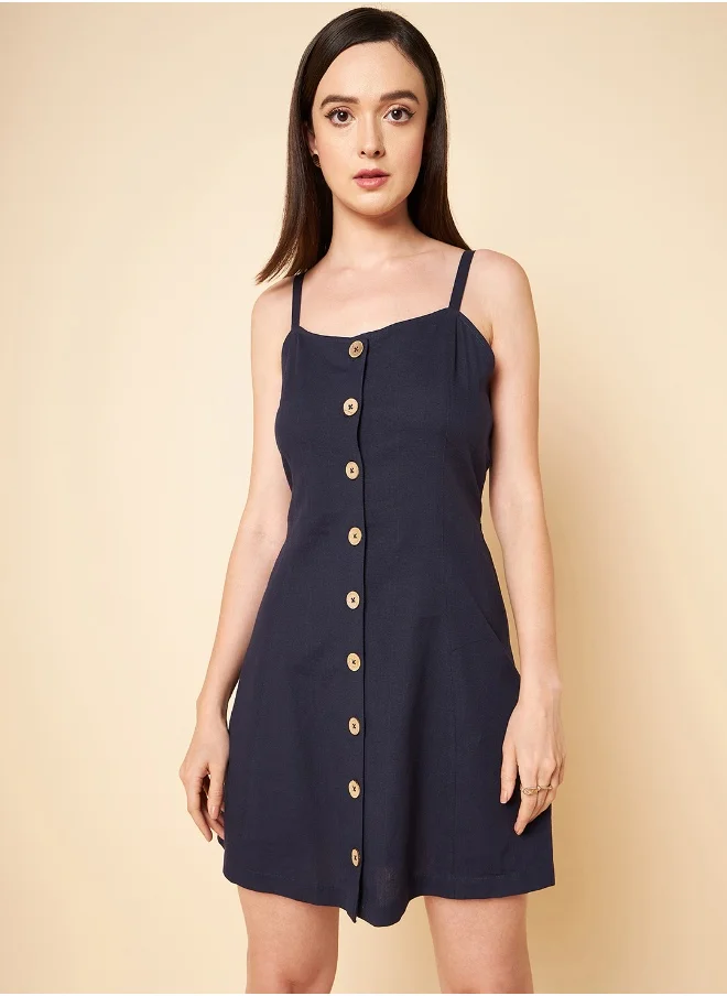 هاي ستار Women Navy Dress