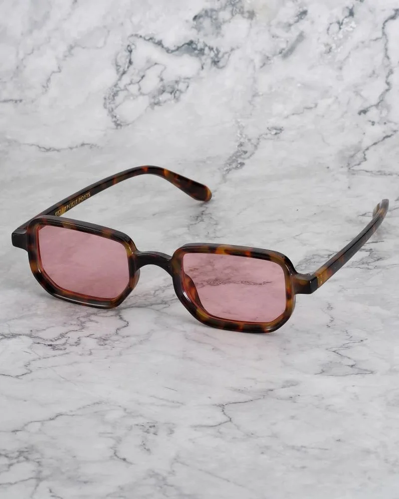 Explicit Poets Explicit Poets Unisex BILLIE Tortoise - Peach Stylish Sunglasses, 41EP11