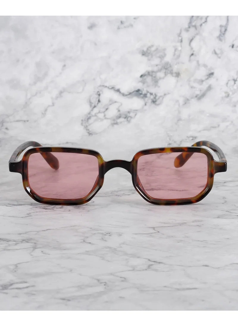 الشعراء الصريحون Explicit Poets Unisex BILLIE Tortoise - Peach Stylish Sunglasses, 41EP11