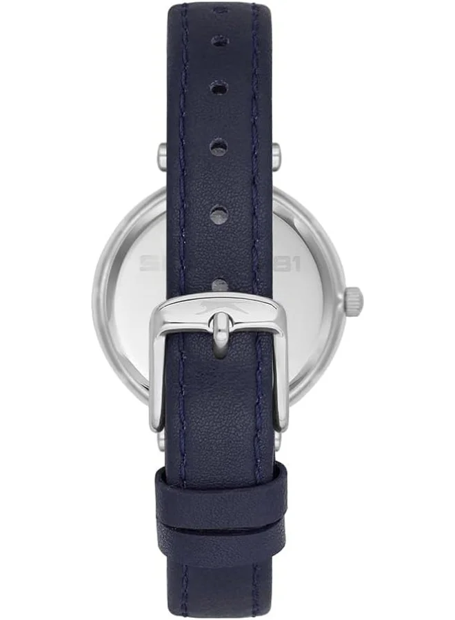 سلازنجر Women'S Quartz Movement Watch, Analog Display And Leather Strap