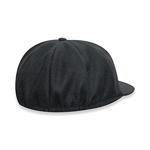 Coreteq Unisex Melton Wool Traditional Baggy County Cap Cricket (Pack of 1) (Free Size, Classic Black) - Image 3
