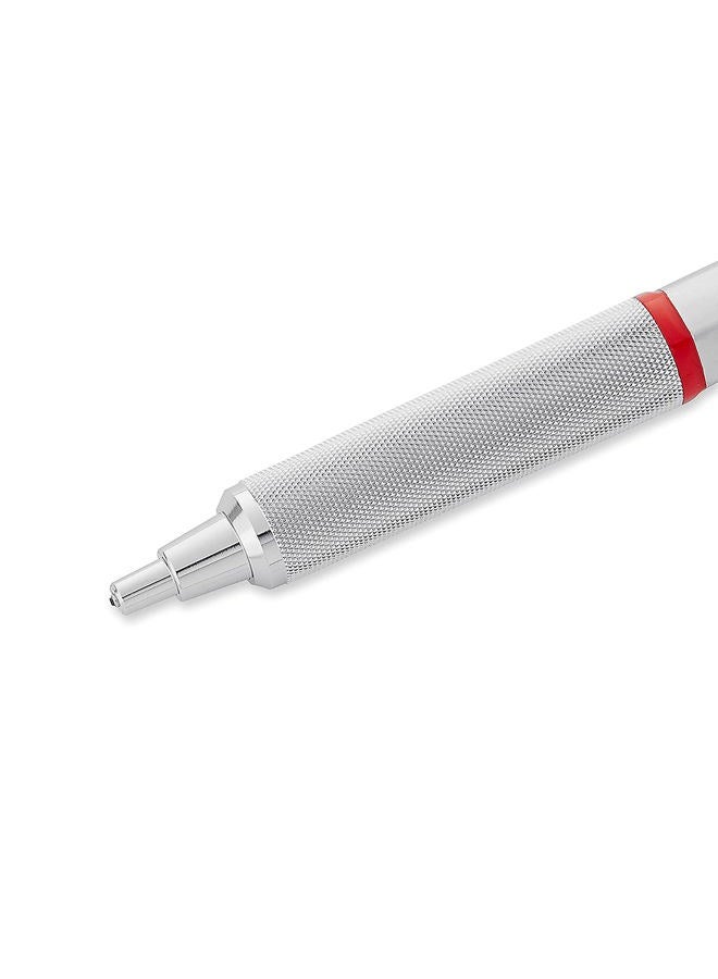 Rotring Rapid Pro Mechanical Pencil HB 0.7 mm Lead Propelling Pencil Reduced Lead Breakage Silver Chrome Full-Metal Barrel - Image 3