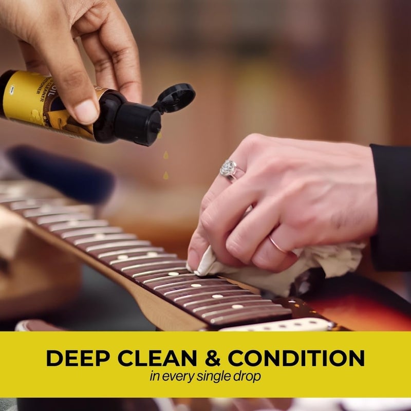 Baritone زيت ليمون للجيتار 50 مل و ملمع الجيتار 50 مل - مجموعة أدوات تنظيف الجيتار المكونة من 2 - Image 3