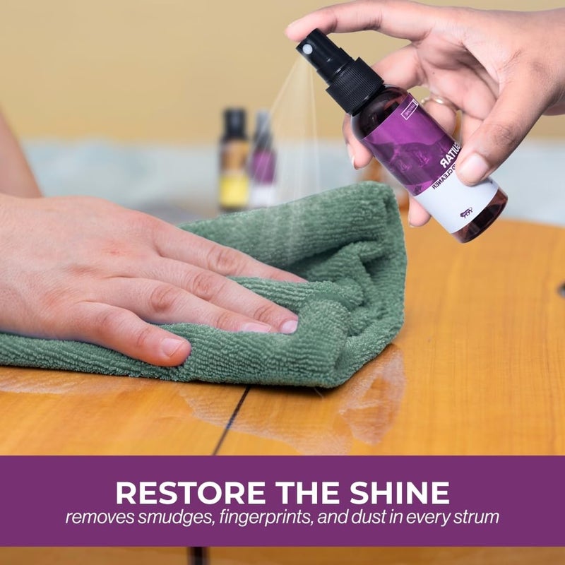 Baritone زيت ليمون للجيتار 50 مل و ملمع الجيتار 50 مل - مجموعة أدوات تنظيف الجيتار المكونة من 2 - Image 4