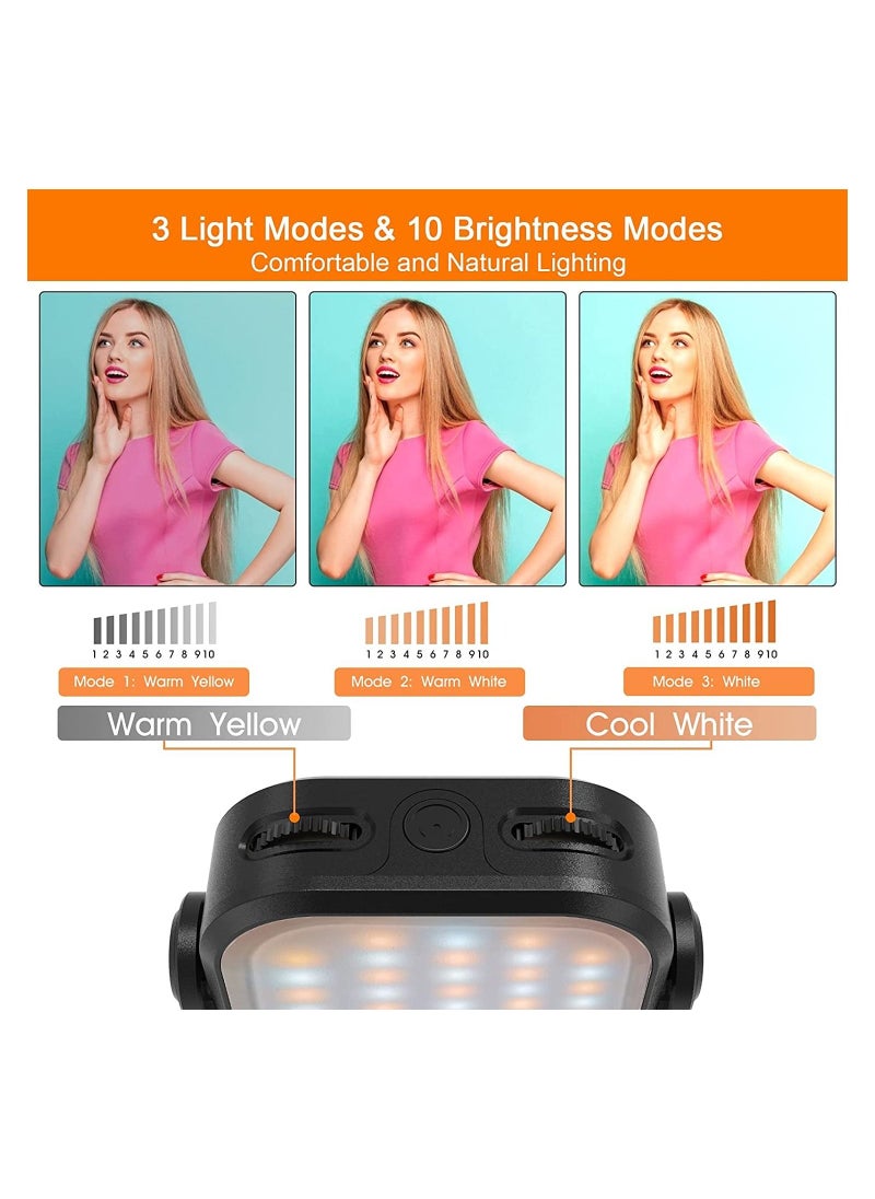 Generic - LED Ring Light with Tripod Stand Phone Holder for Video Dimmable Desk Makeup Ring Light for Photography Shooting with 3 Light Modes 10 Brightness Level - Image 1