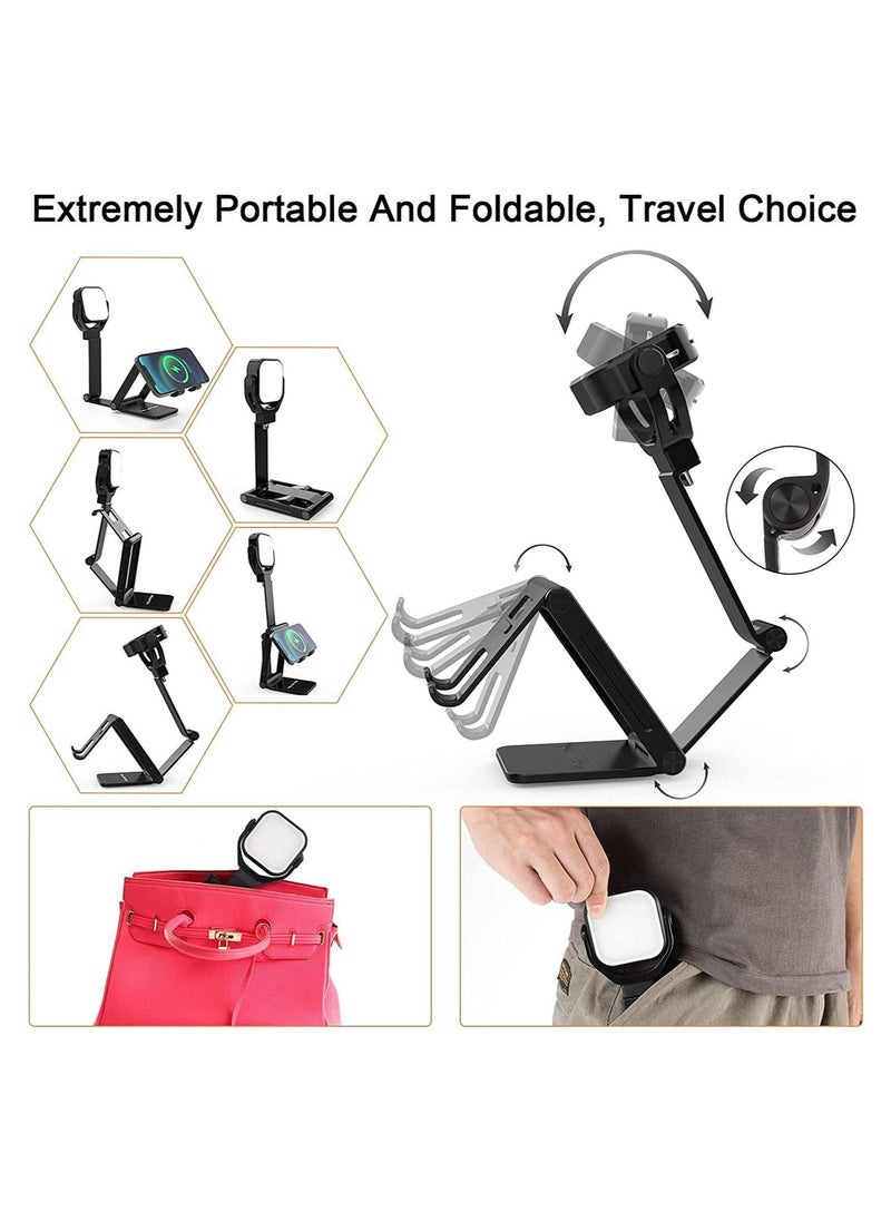 Generic - LED Ring Light with Tripod Stand Phone Holder for Video Dimmable Desk Makeup Ring Light for Photography Shooting with 3 Light Modes 10 Brightness Level - Image 1