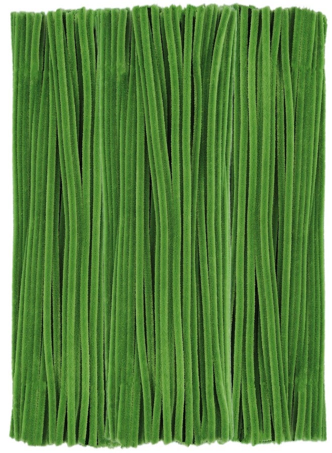 FAVORXTM Moss Green Pipe Cleaners Craft Chenille Stems (200 Pieces) for DIY Art Creative Festival Day Decorations (0.24 x 12 Inch) - Image 1