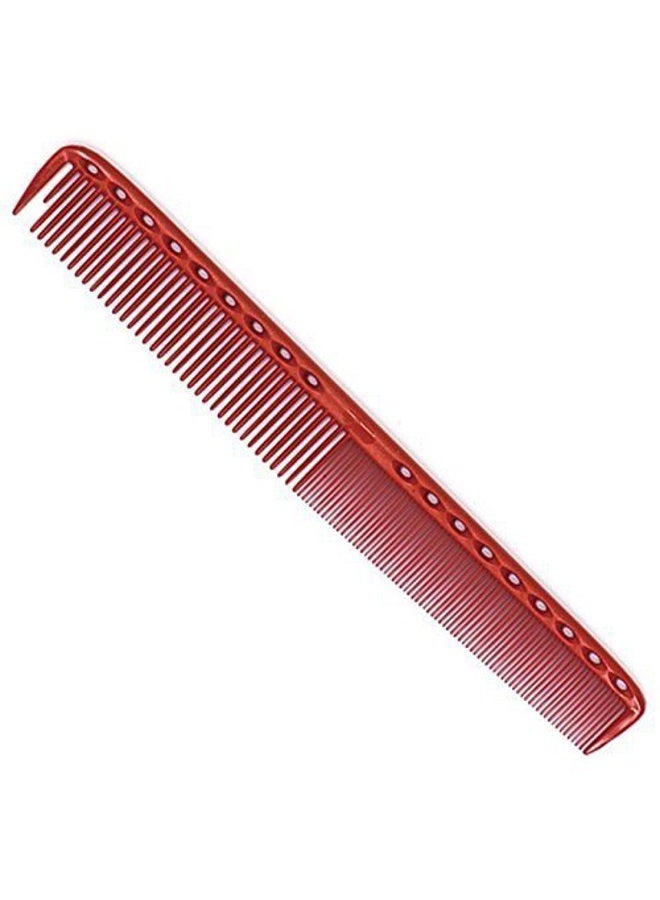 Y.S.Park YS Park 335 Extra Long Fine Cutting Comb 8.5" In Transparent RUBY RED - Image 1