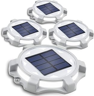 SIEDiNLAR Siedinlar Solar Deck Lights Outdoor 2 Modes LED Dock Driveway Markers Light Solar Powered Waterproof for Step Ground  - Image 1