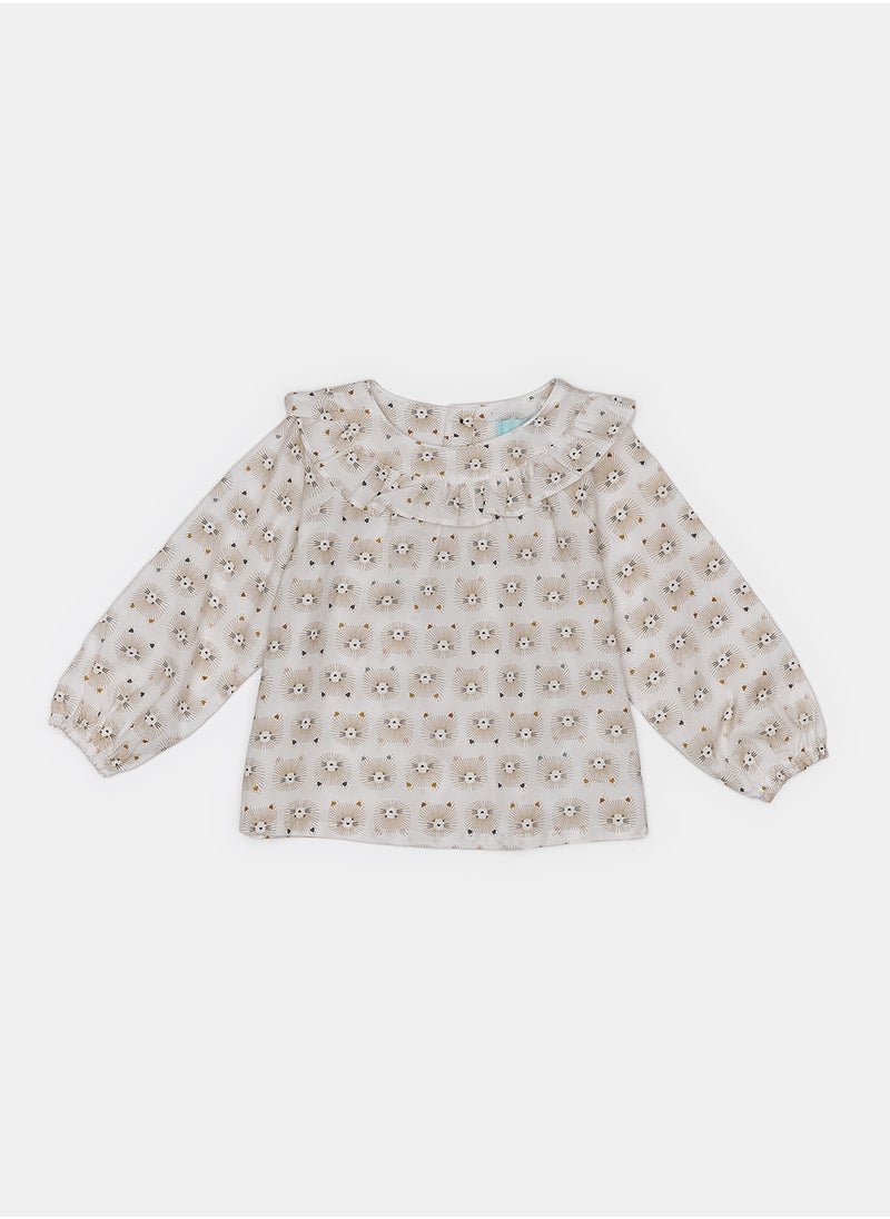 OBAIBI - Beige Shirt for Girls - Image 1