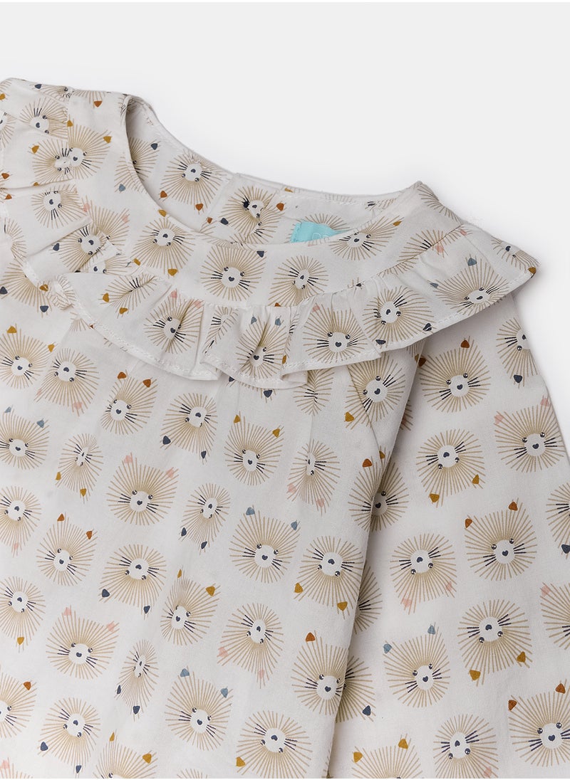 OBAIBI - Beige Shirt for Girls - Image 1