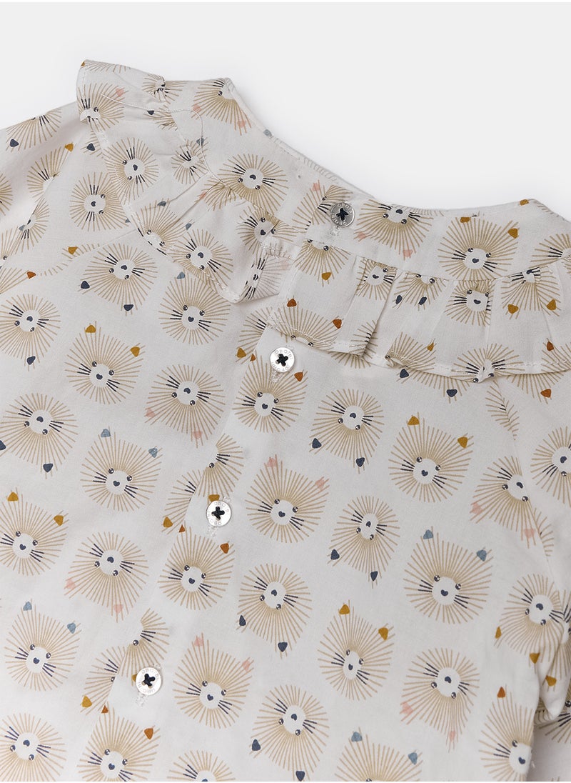 OBAIBI - Beige Shirt for Girls - Image 1