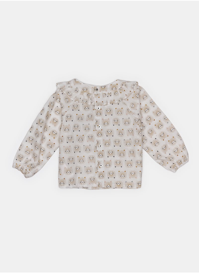 OBAIBI - Beige Shirt for Girls - Image 1