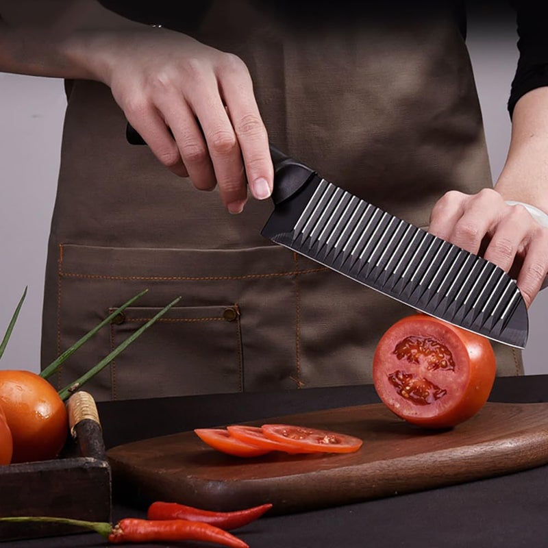 Captoola طقم سكاكين مطبخ 65 بوصة 3 قطع سكين تقشير سكين حاد للغاية سكين تقطيع اللحم سكين شيف صيني - Image 3