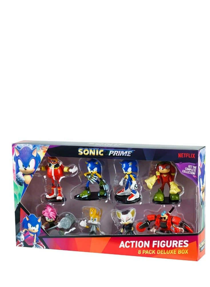 Sonic figures 8 pack Deluxe box (S1) -  including 2 rare hidden characters