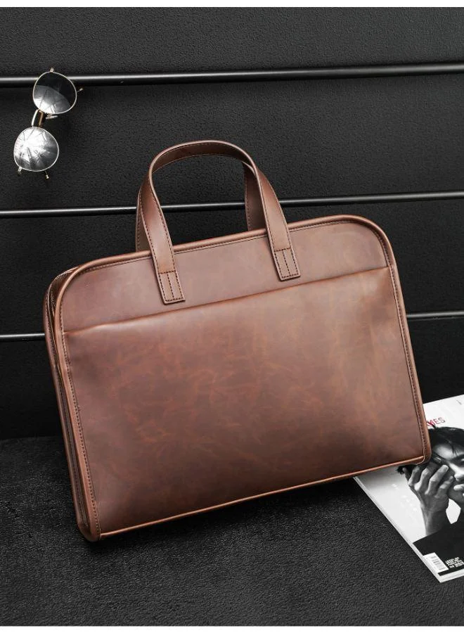 Rovaux  Classic Leather Laptop Bag  | Best Price UAE