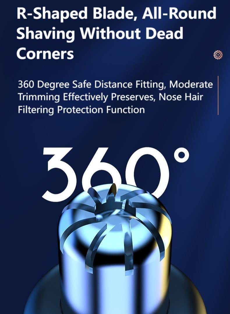 KASTWAVE Nose Hair Trimmer Usb Charging Nostril Hair Removal With Spare Heads - Image 3