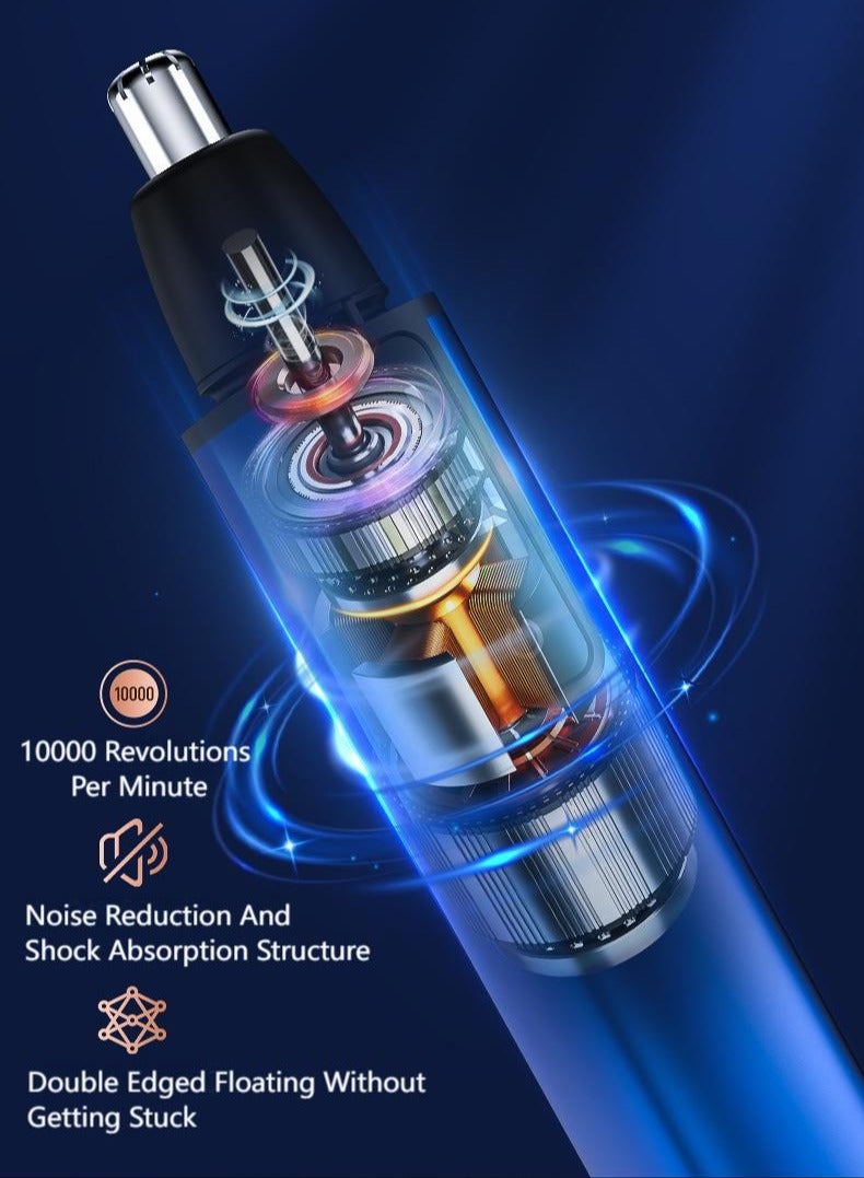 KASTWAVE Nose Hair Trimmer Usb Charging Nostril Hair Removal With Spare Heads - Image 4