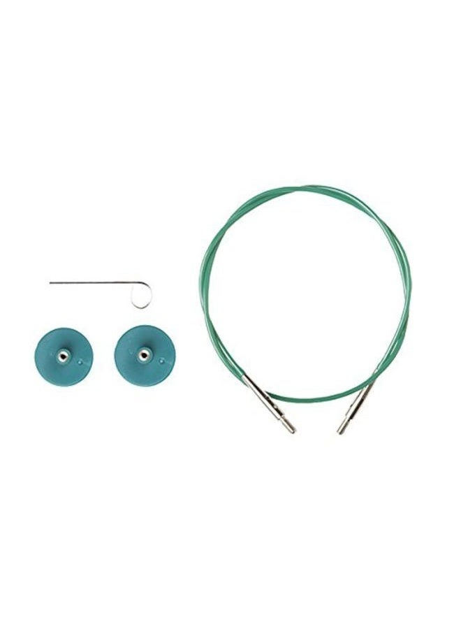 KnitPicks Options Interchangeable Circular Knitting Needle Cables - Green Cables (47" Green) - Image 1