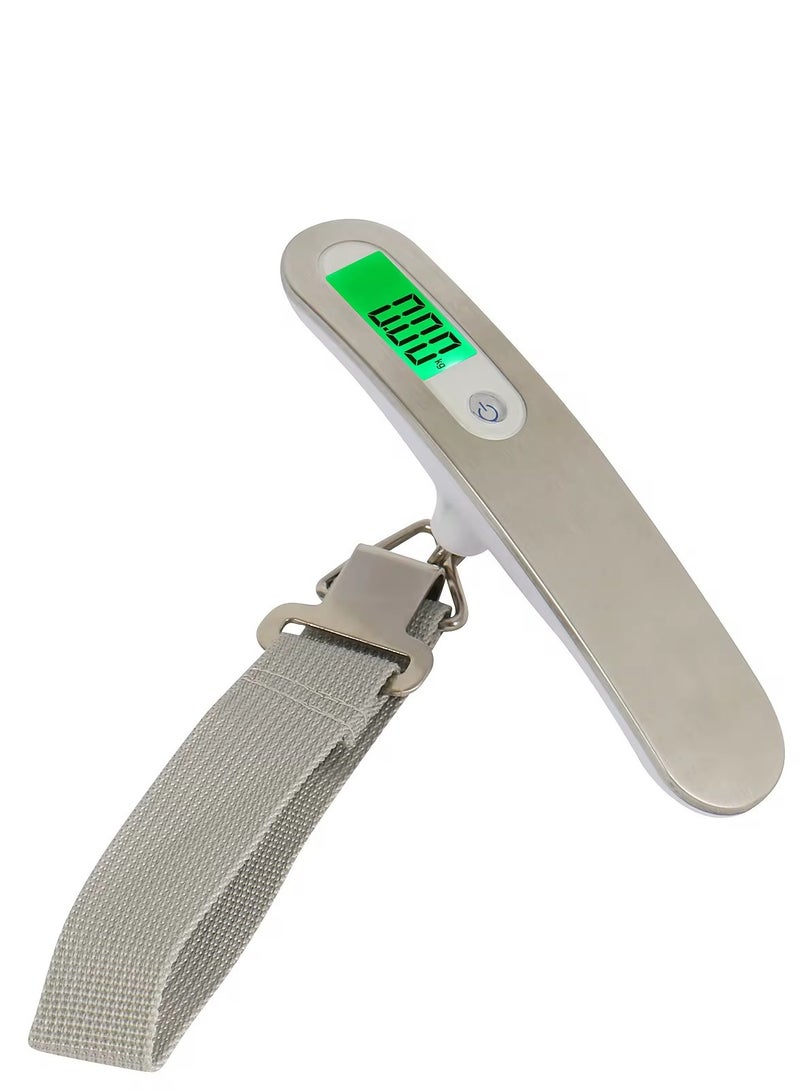 Glowudz Portable Digital Hand Hanging Travel Luggage Scale Stainless Steel  - Image 3