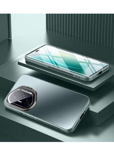 غطاء هونر 400 برو 5G - زجاج مقوى رفيع للخلفية مع إطار سيليكون ناعم، ألوان متدرجة ومقاوم للصدمات.