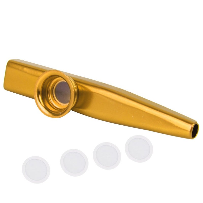 RADIONICS Aluminium Alloy Kazoo with Diaphragm Golden-15013493MG - Image 1