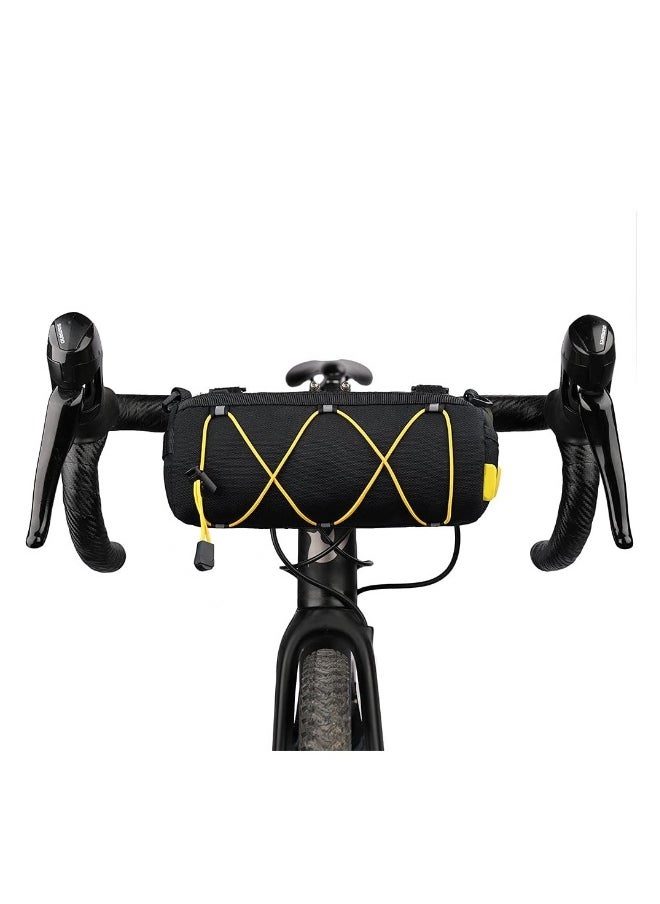 Generic Bike Handlebar Bag, Bicycle Front Bag Fram Storage Roll Bag Mountain Road Bikes Commuter Shoulder Bag Professional Cycling Accessories  - Image 1