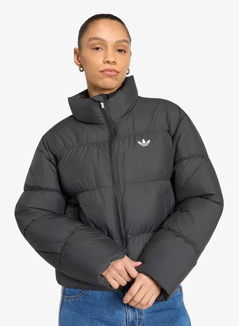 Adidas Originals BLACK Short Padded Jacket for Women | Best Price UAE