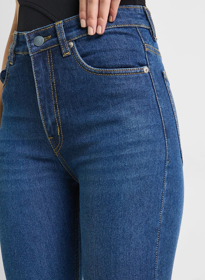 Ginger Navy Skinny Fit Jeans for Women | Best Price UAE
