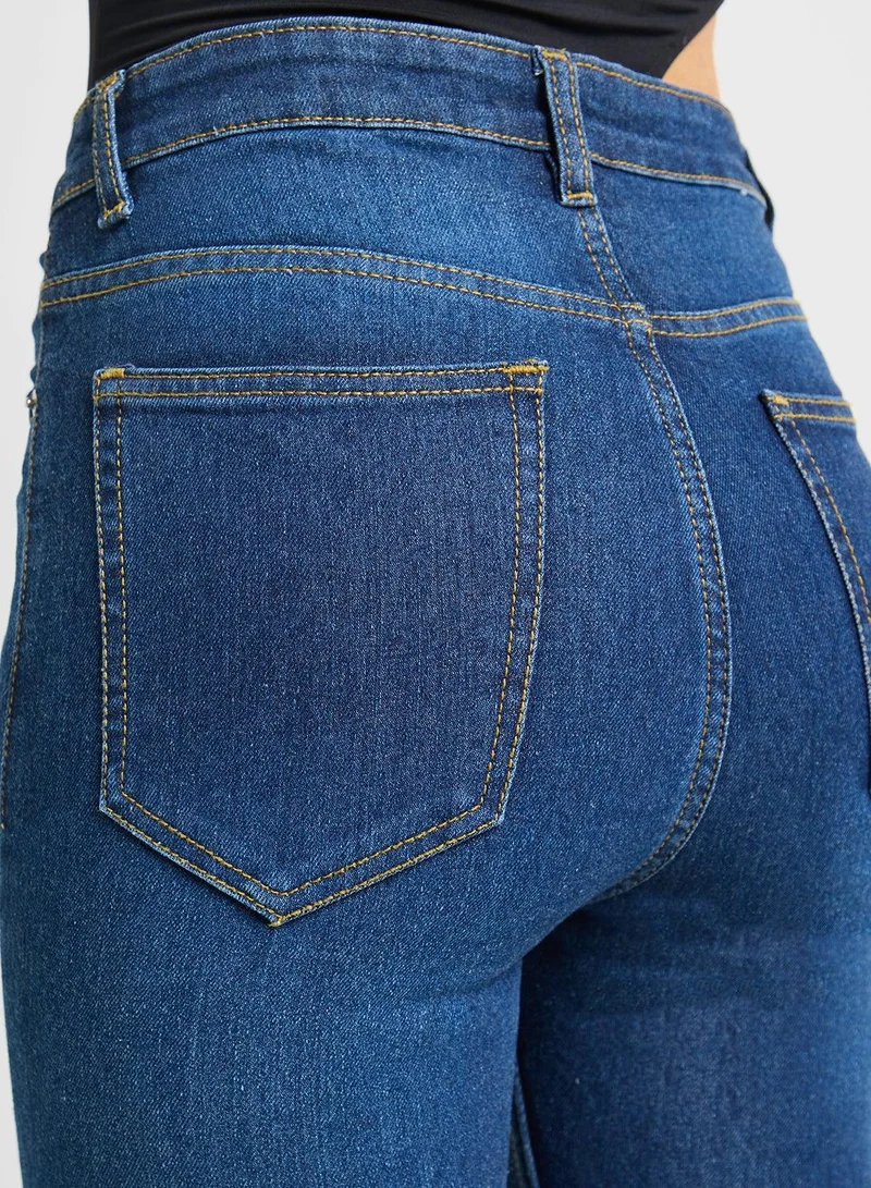 Ginger Navy Skinny Fit Jeans for Women | Best Price UAE