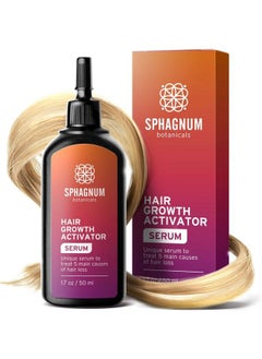 Sphagnum Botanicals Hair Growth Serum Follicle Activator Treats 5 Main Causes For Hair Loss. Cleanses And Nourishes Roots. 1.7 Oz  - Image 1