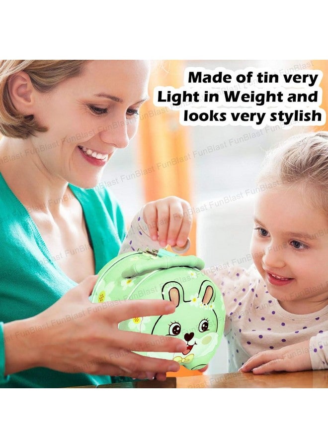 FunBlast Piggy Bank for Kids - Bunny Shaped Coin Box, Money Saving Metal Coin Bank with Key and Lock for Kids, Money Bank for Kids, Gullak for Money Bank for Kids, Return Gift for Kids (Random Color) - Image 5