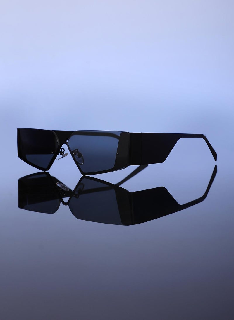 Haute Sauce Women's The Electra Shield Sunglass - Onyx Black - Image 1