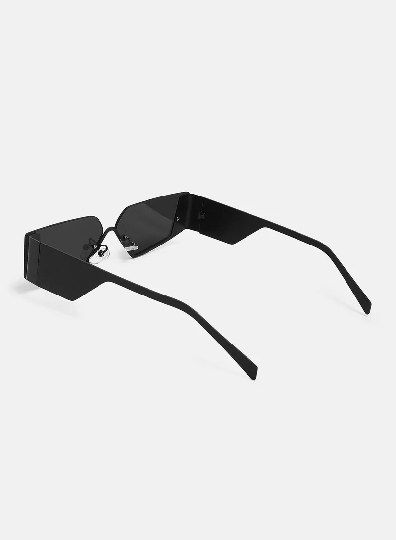 Haute Sauce  Women's The Electra Shield Sunglass - Onyx Black for Women | Best Price UAE