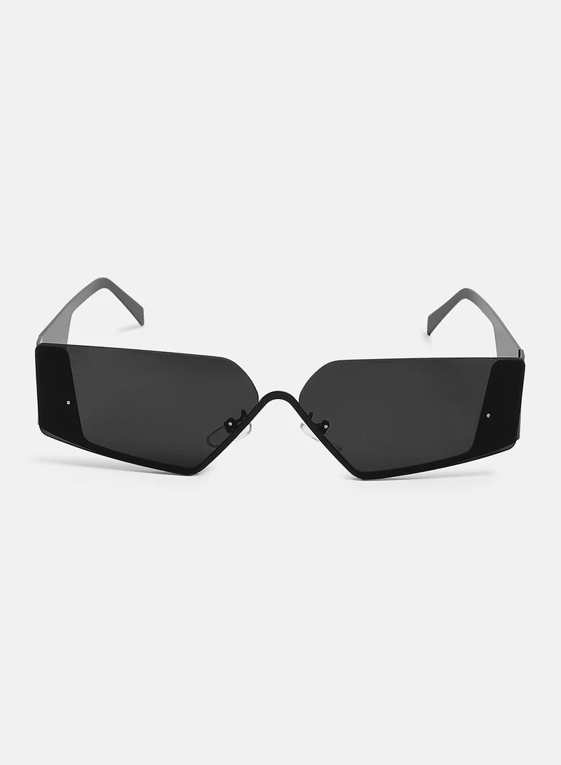 Haute Sauce  Women's The Electra Shield Sunglass - Onyx Black for Women | Best Price UAE