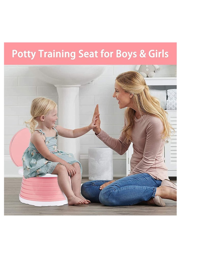 SYOSI With multifunctional bag portable potty，travel potty seat for toddler，foldable potty seat for toddler travel，Toddlers Training Toilet Seat Emergency Toilet for Car, Camping, Outdoor, indoor  - Image 5
